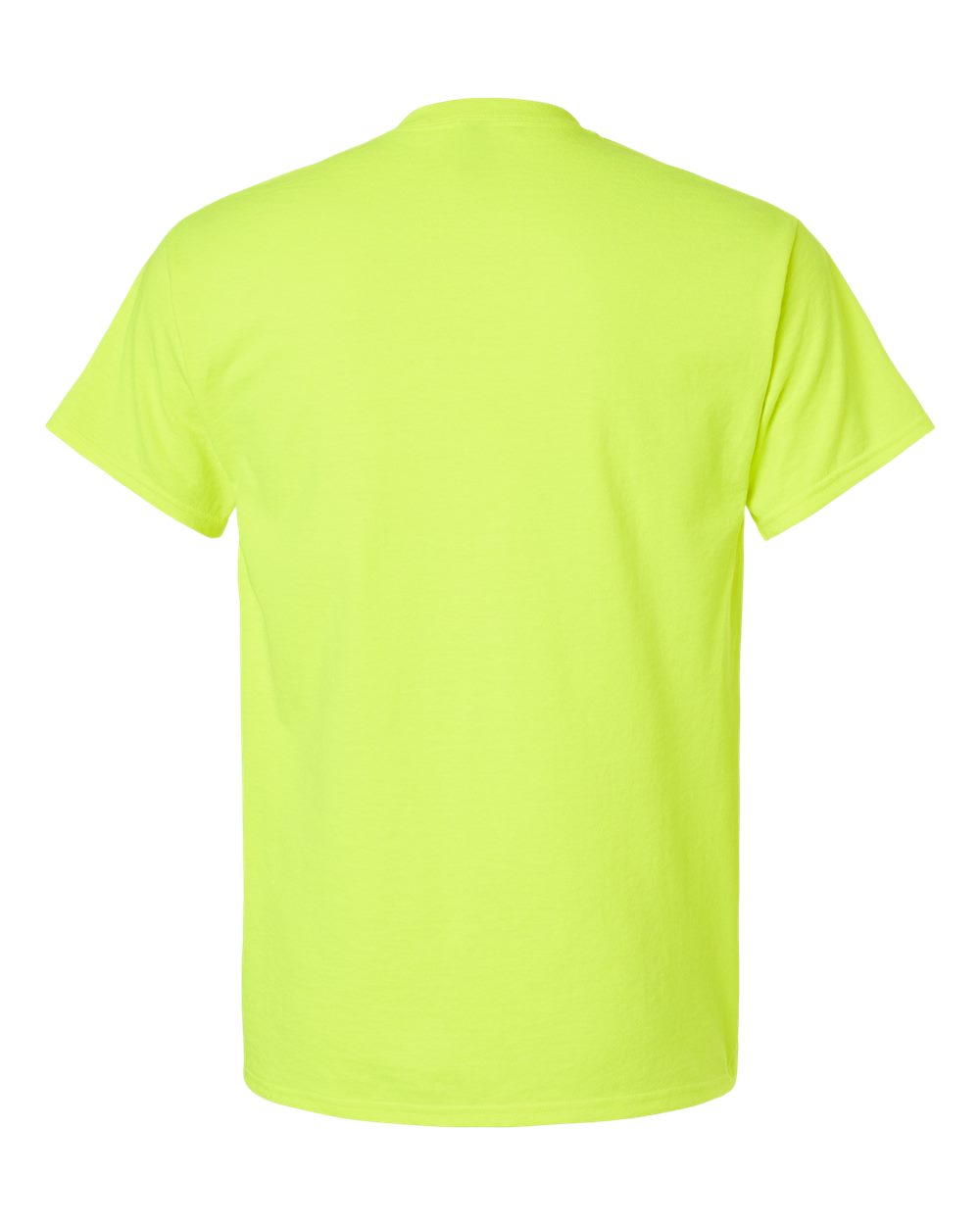 Gildan 2300 Unisex Ultra Cotton® Pocket T-Shirt in Safety Green, back
