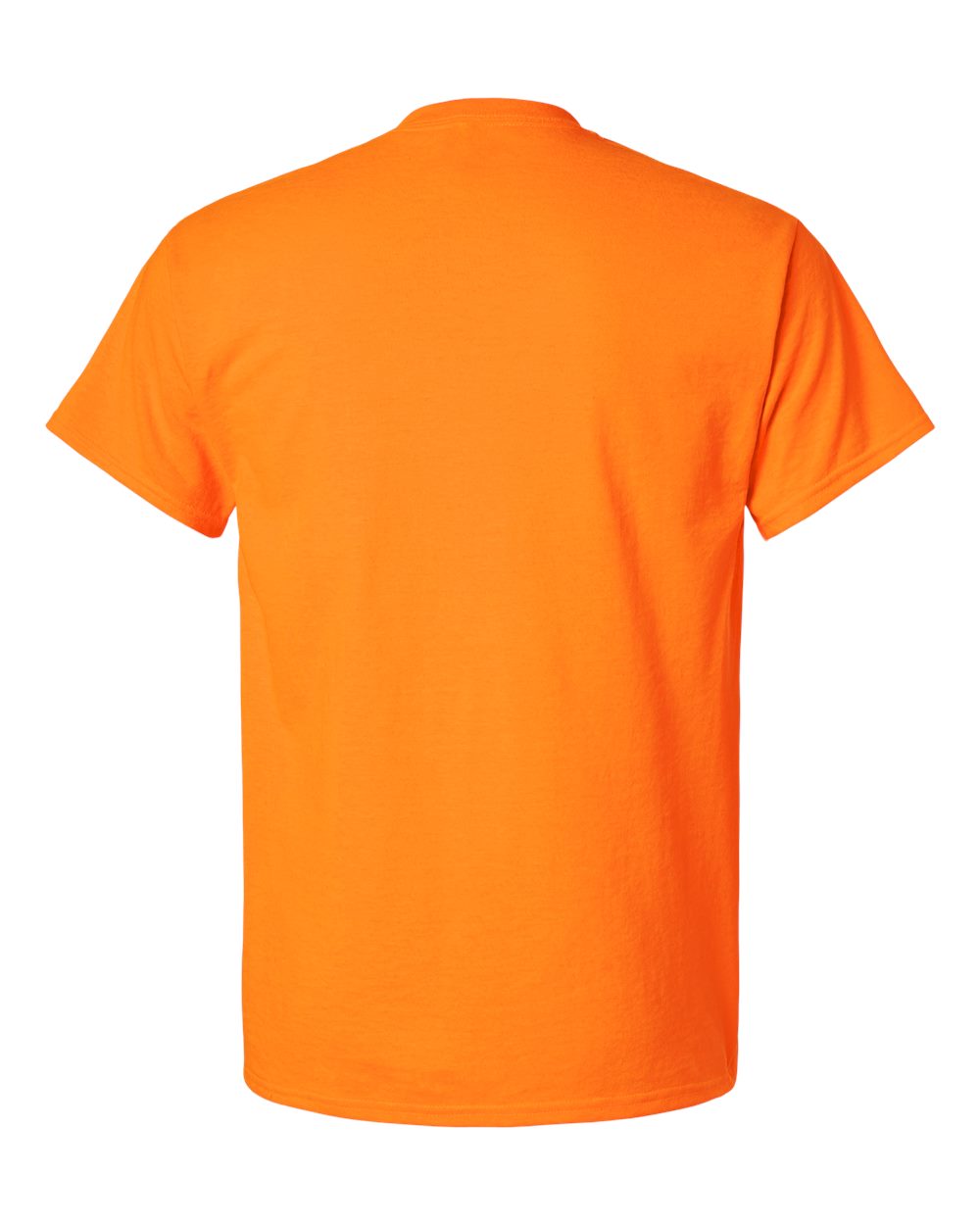 Gildan 2300 Unisex Ultra Cotton® Pocket T-Shirt in Safety Orange, back