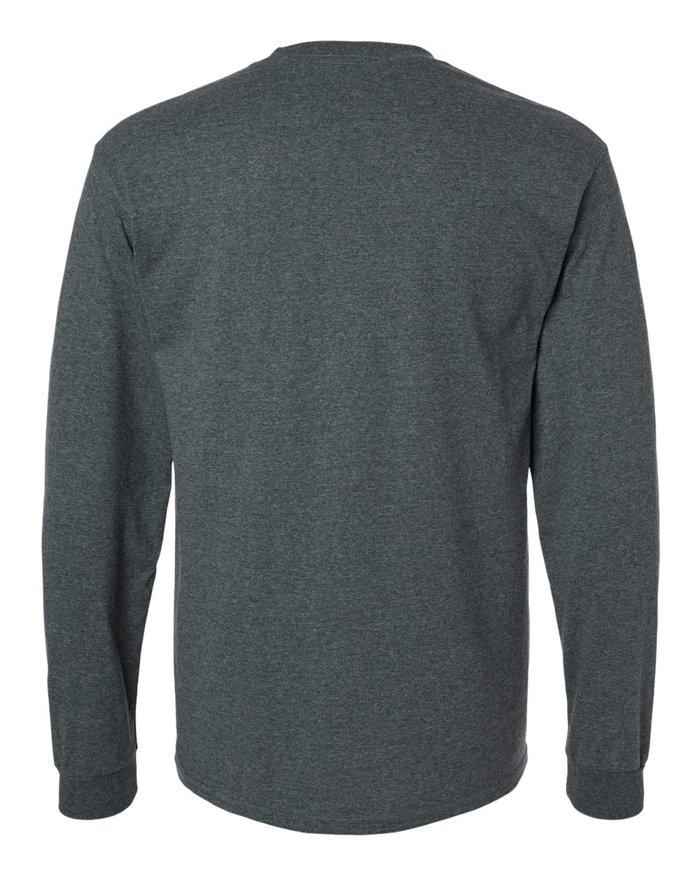 Gildan 2400 Unisex Ultra Cotton® Long Sleeve T-Shirt in Dark Heather, back