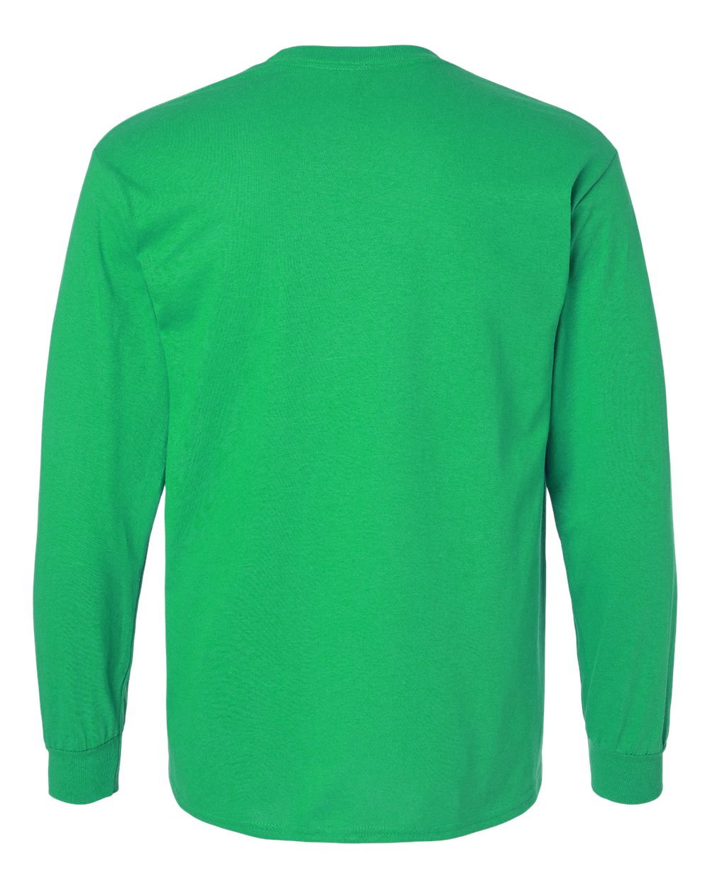 Gildan 2400 Unisex Ultra Cotton® Long Sleeve T-Shirt in Irish Green, back