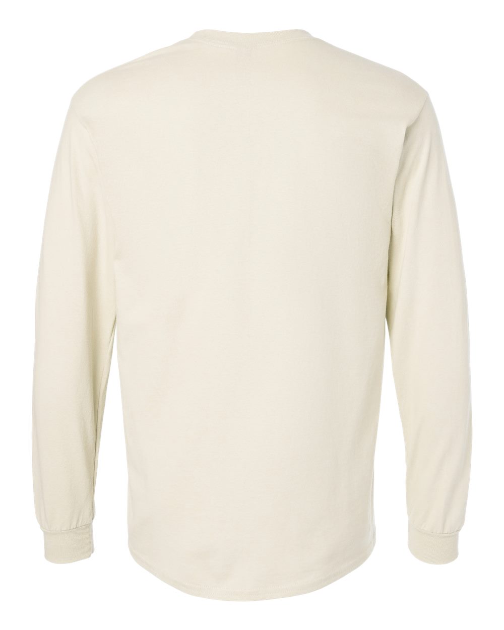 Gildan 2400 Unisex Ultra Cotton® Long Sleeve T-Shirt in Natural, back