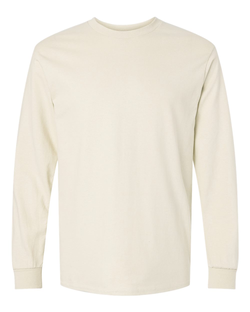 Gildan 2400 Unisex Ultra Cotton® Long Sleeve T-Shirt in Natural