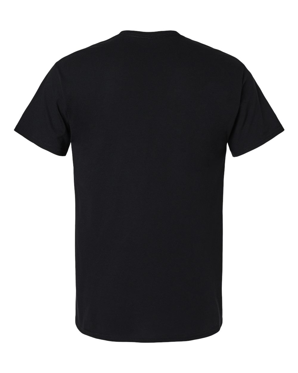 Gildan 3000 Unisex Light Cotton T-Shirt in Black, back