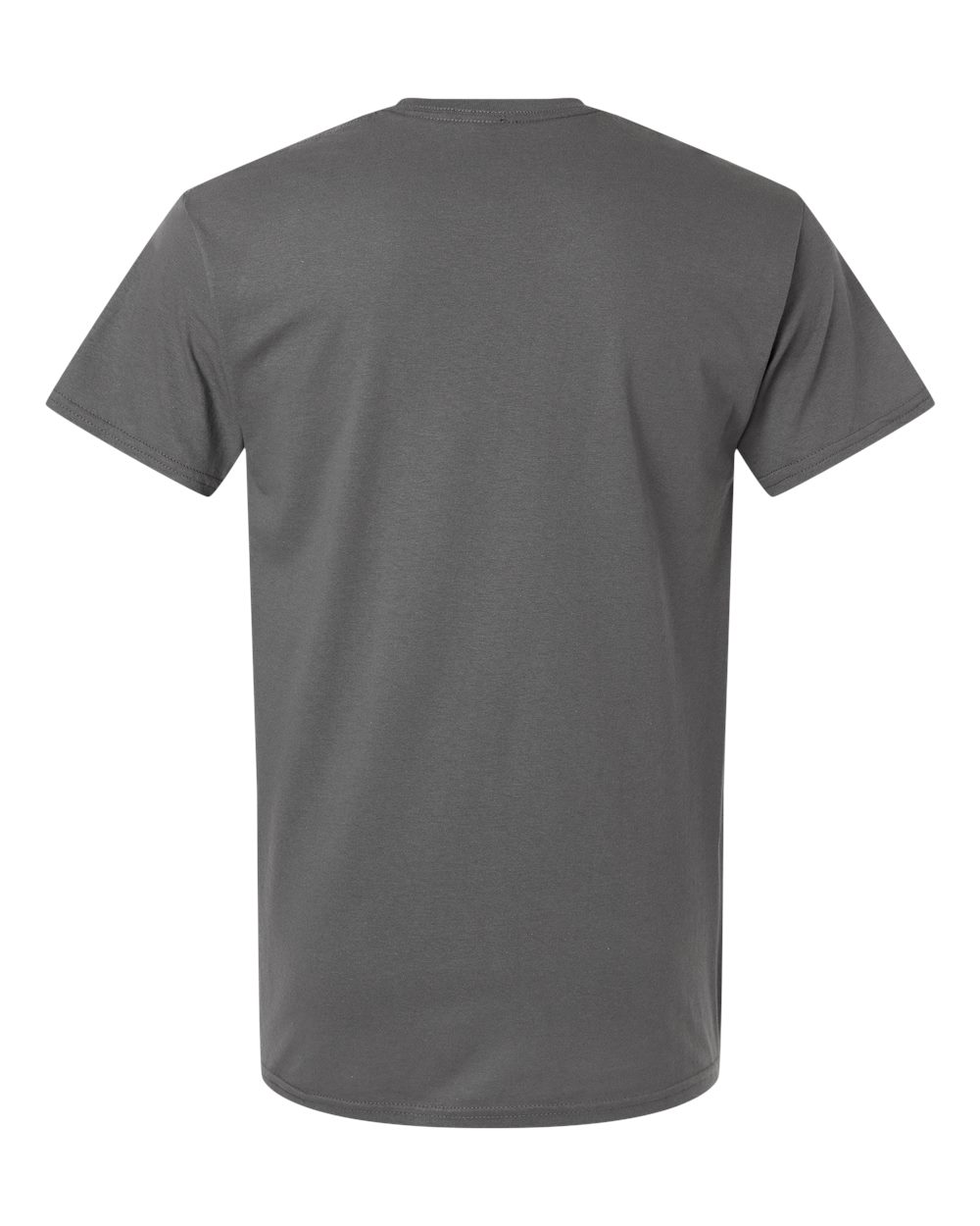 Gildan 3000 Unisex Light Cotton T-Shirt in Charcoal, back