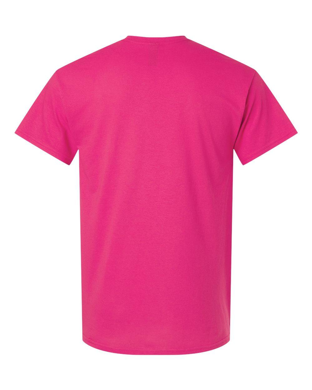 Gildan 3000 Unisex Light Cotton T-Shirt in Heliconia, back