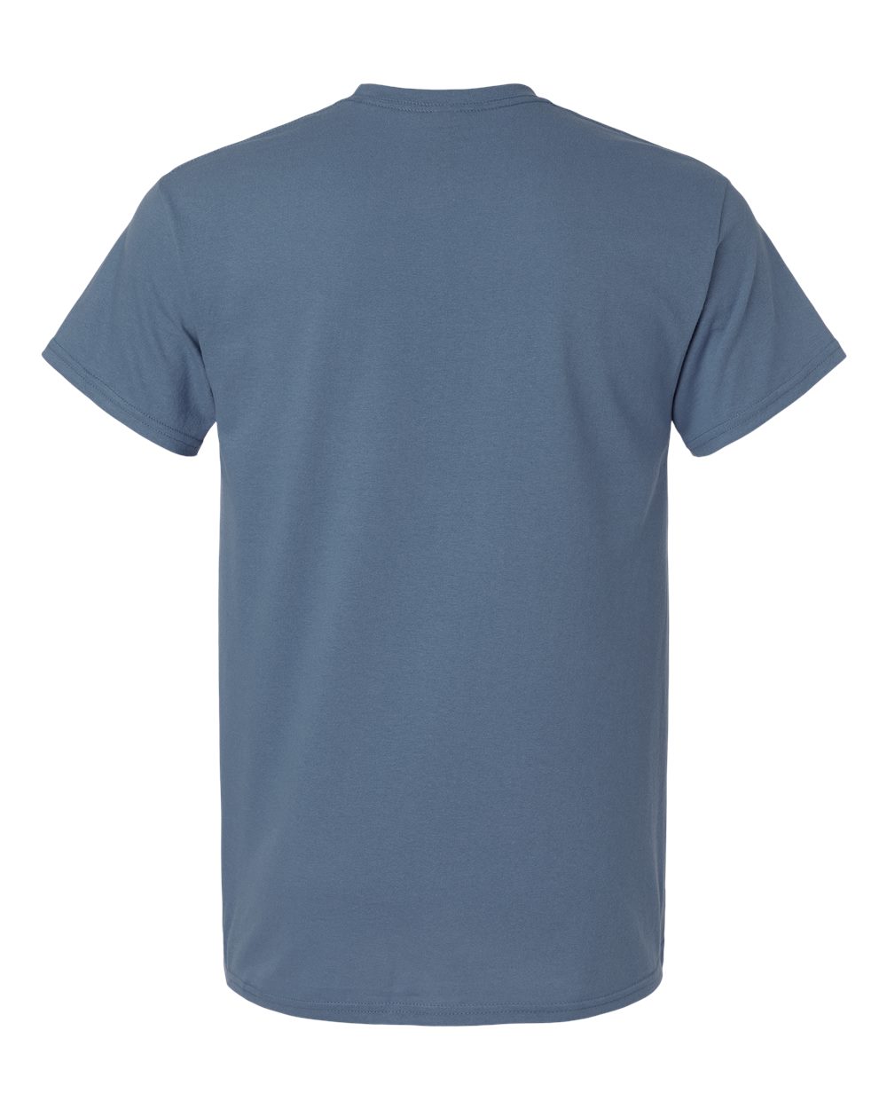 Gildan 3000 Unisex Light Cotton T-Shirt in Indigo Blue, back