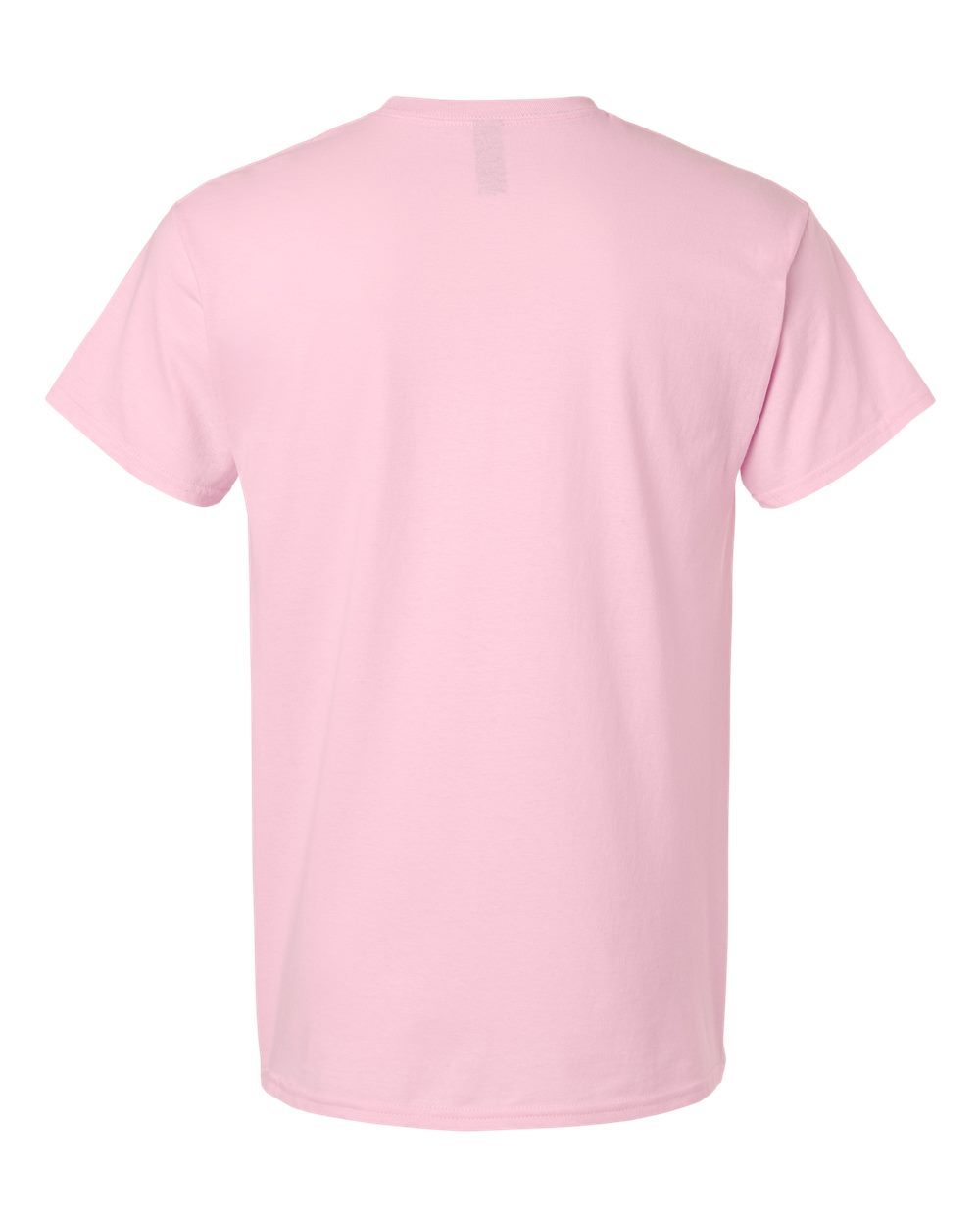 Gildan 3000 Unisex Light Cotton T-Shirt in Light Pink, back