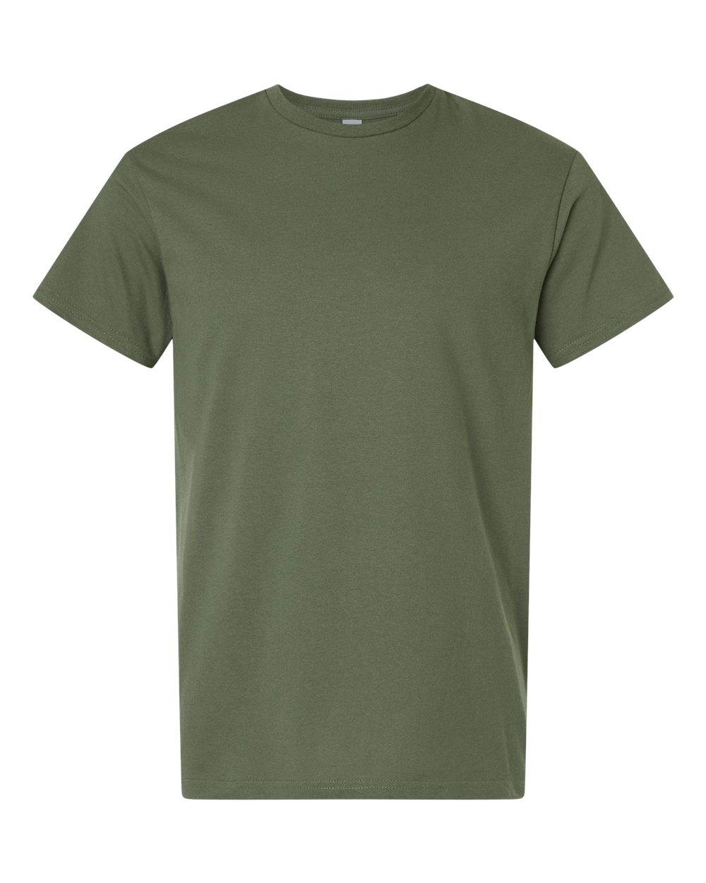 Gildan 3000 Unisex Light Cotton T-Shirt in Military Green