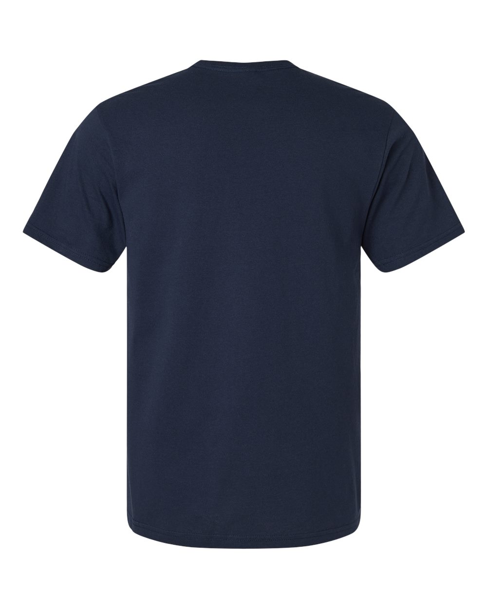 Gildan 3000 Unisex Light Cotton T-Shirt in Navy, back