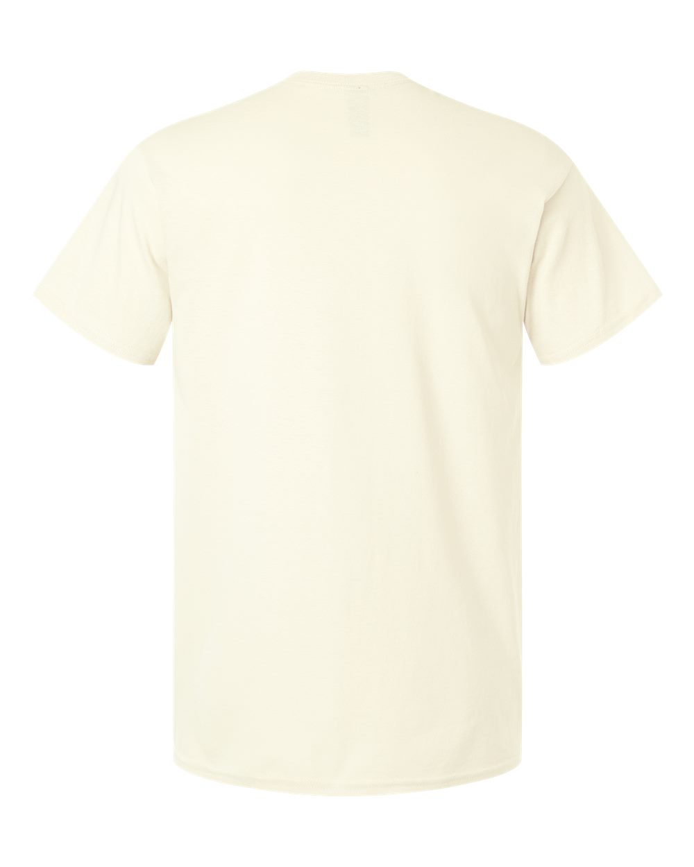 Gildan 3000 Unisex Light Cotton T-Shirt in Off White, back