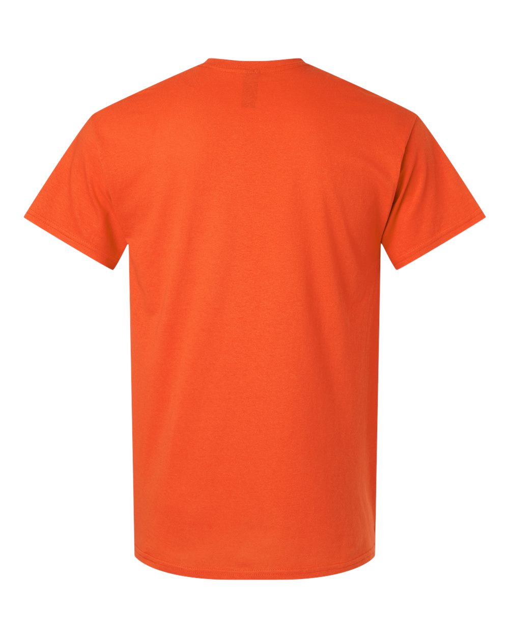 Gildan 3000 Unisex Light Cotton T-Shirt in Orange, back