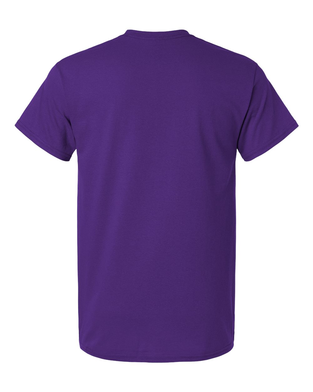 Gildan 3000 Unisex Light Cotton T-Shirt in Purple, back