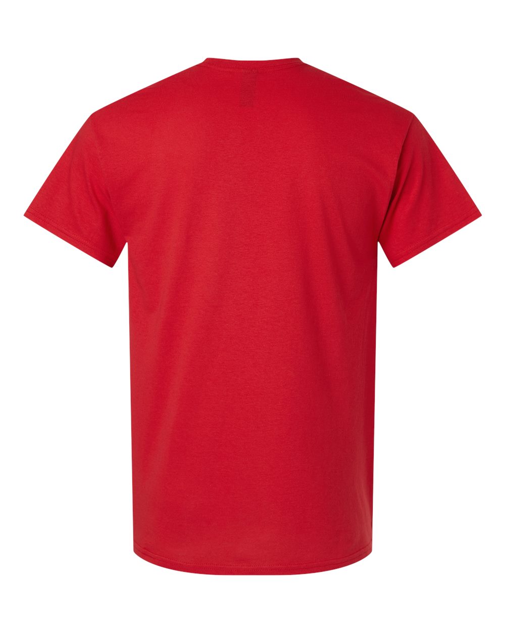 Gildan 3000 Unisex Light Cotton T-Shirt in Red, back
