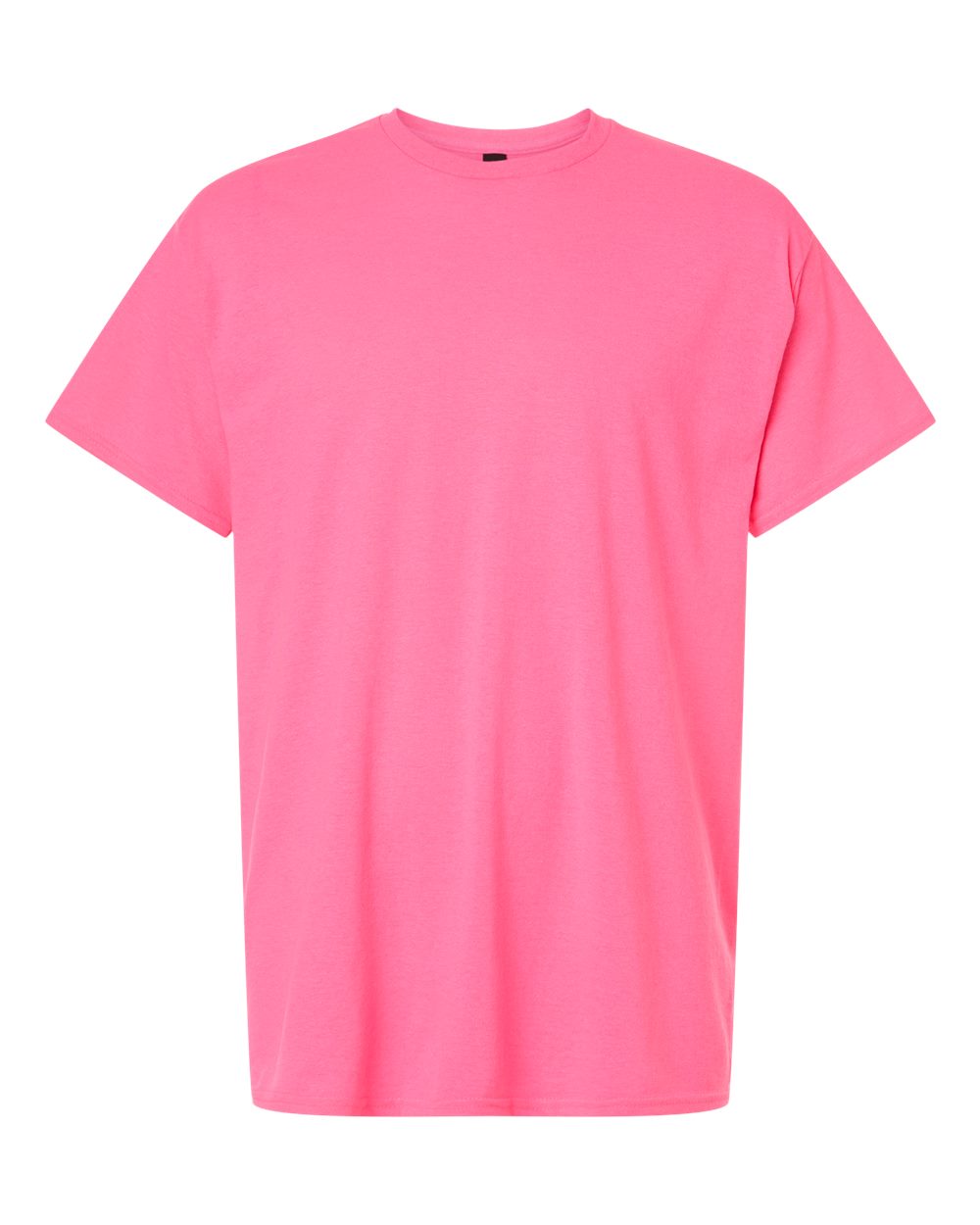 Gildan 3000 Unisex Light Cotton T-Shirt in Safety Pink