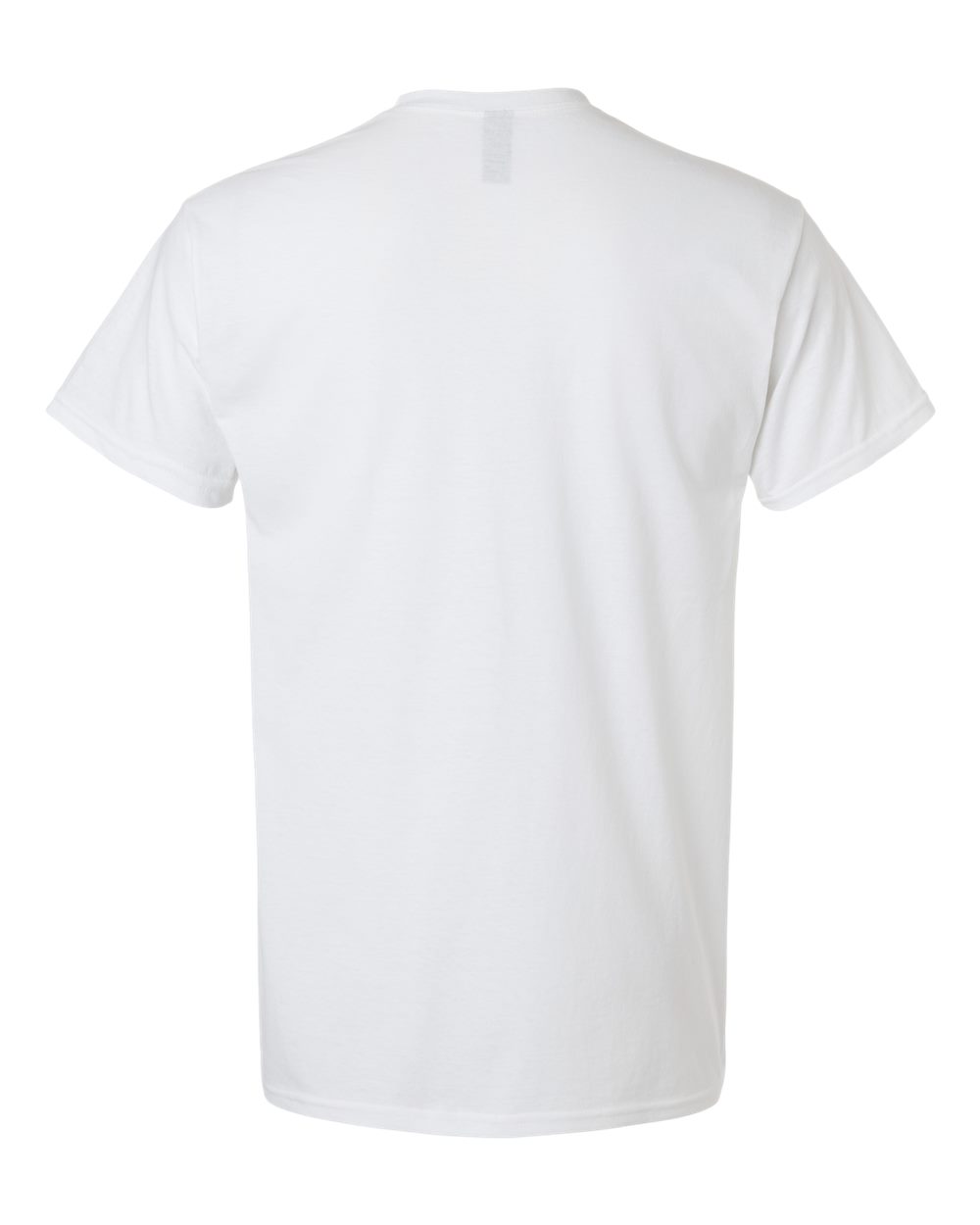 Gildan 3000 Unisex Light Cotton T-Shirt in White, back