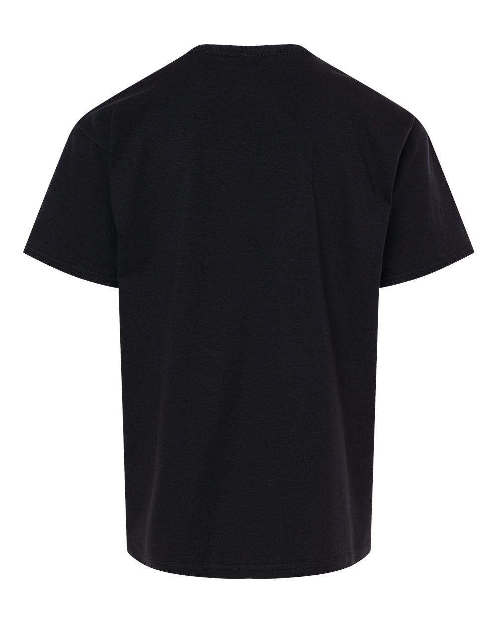 Gildan 3000B Youth Light Cotton T-Shirt in Black, back