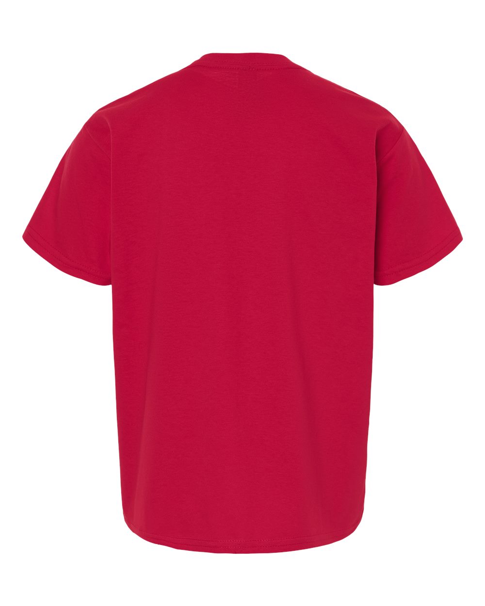 Gildan 3000B Youth Light Cotton T-Shirt in Cherry Red, back