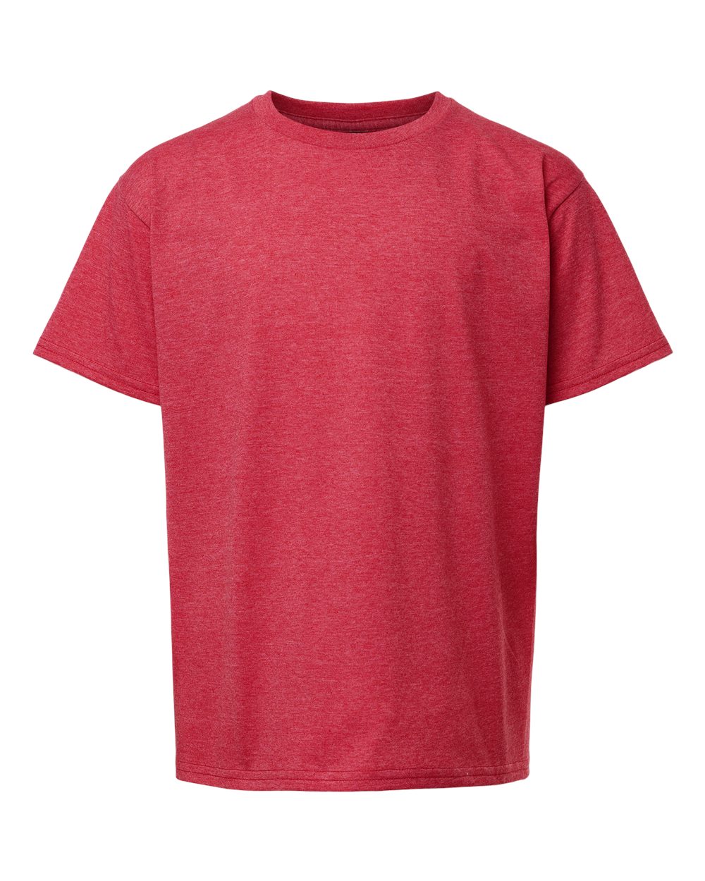 Gildan 3000B Youth Light Cotton T-Shirt in Heather Red