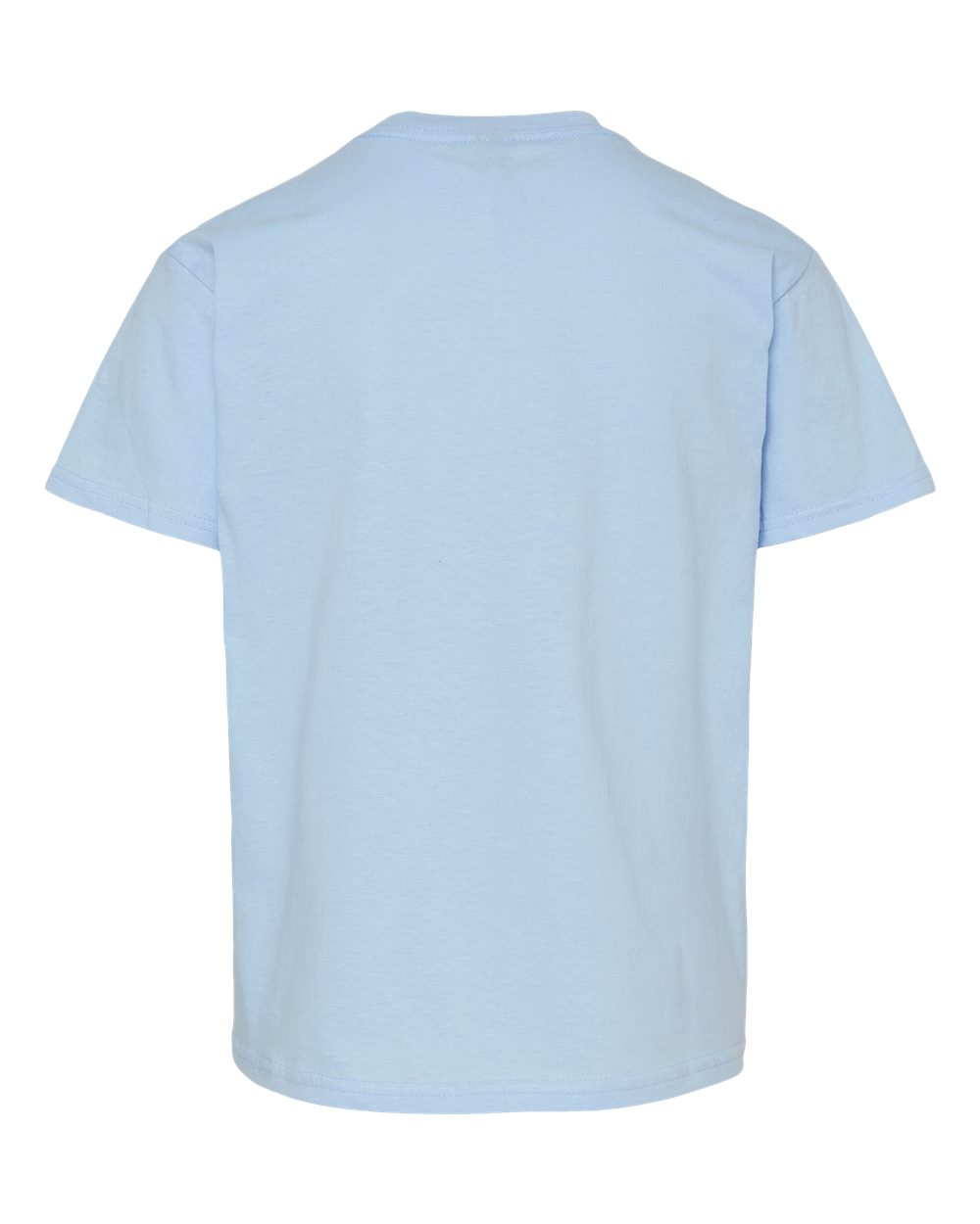 Gildan 3000B Youth Light Cotton T-Shirt in Light Blue, back