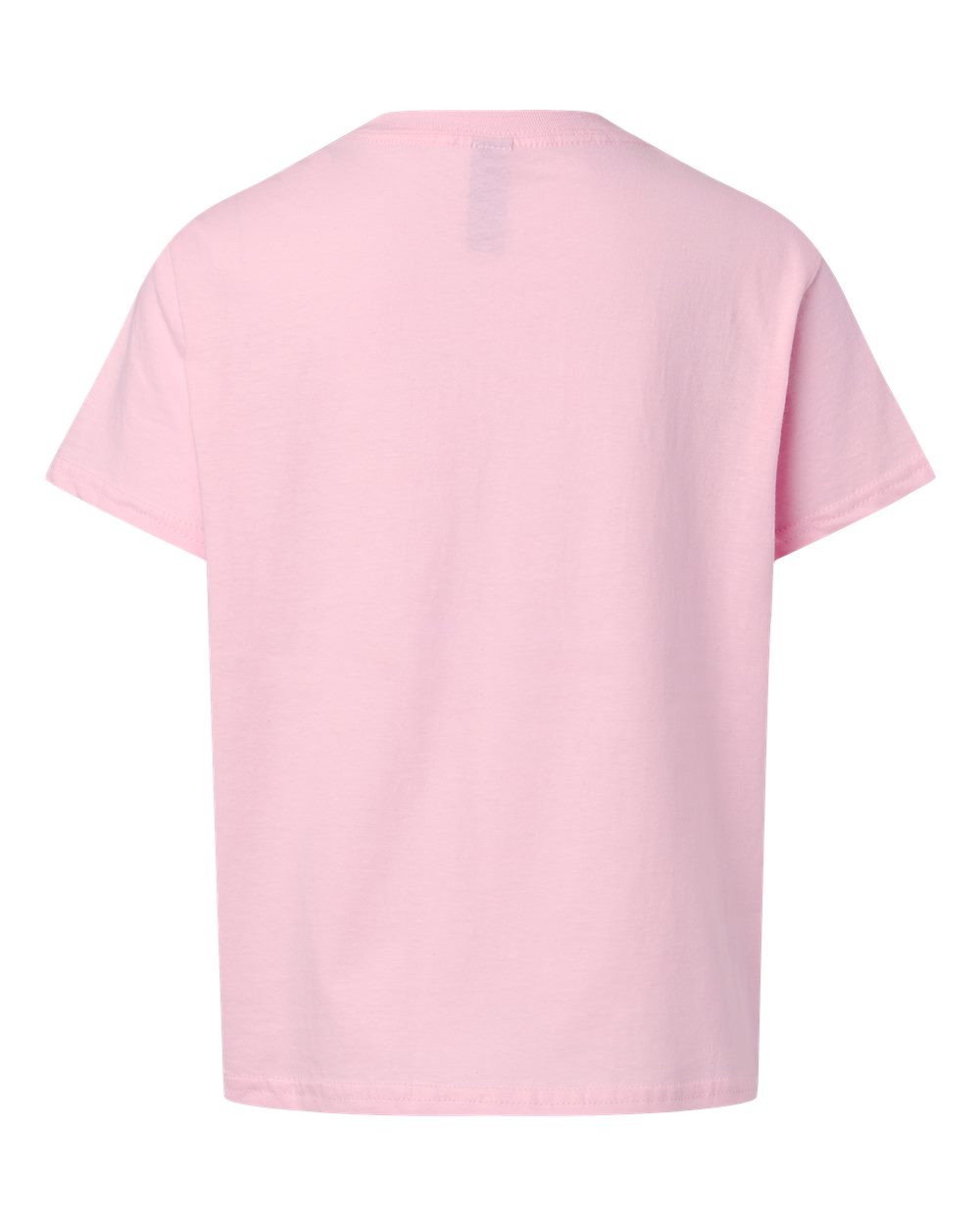 Gildan 3000B Youth Light Cotton T-Shirt in Light Pink, back