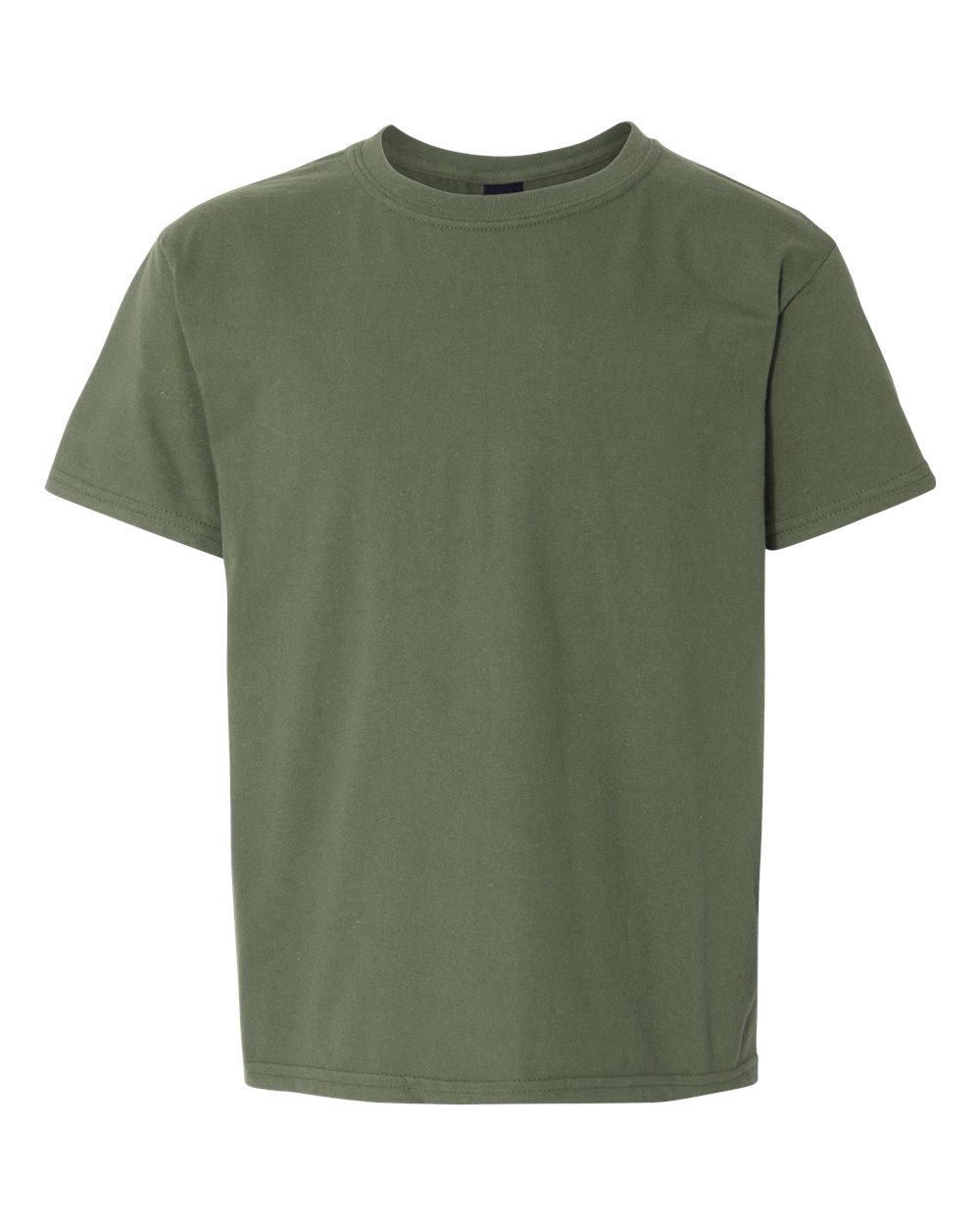 Gildan 3000B Youth Light Cotton T-Shirt in Military Green