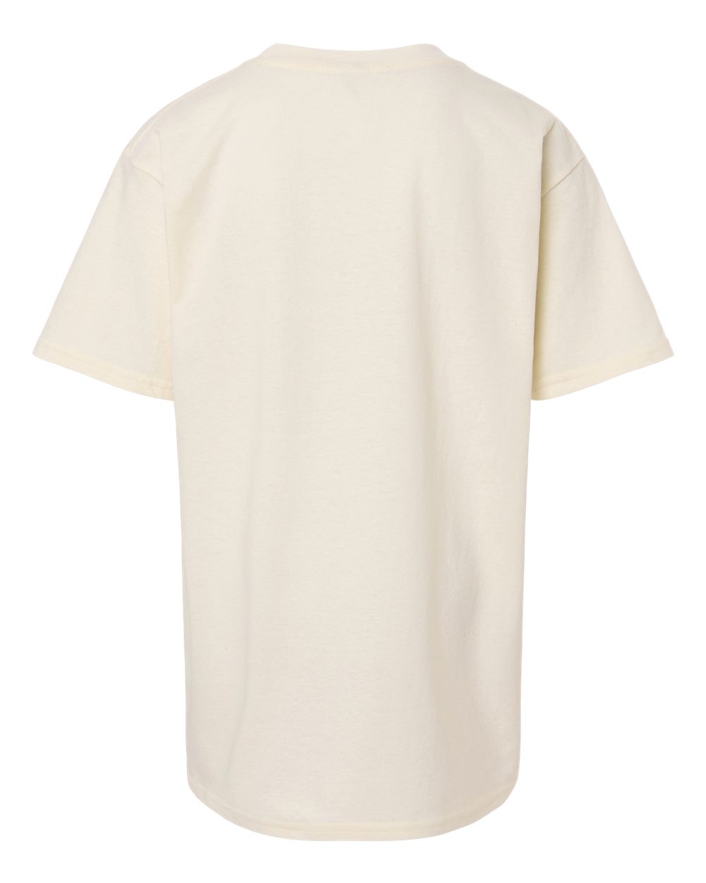 Gildan 3000B Youth Light Cotton T-Shirt in Natural, back