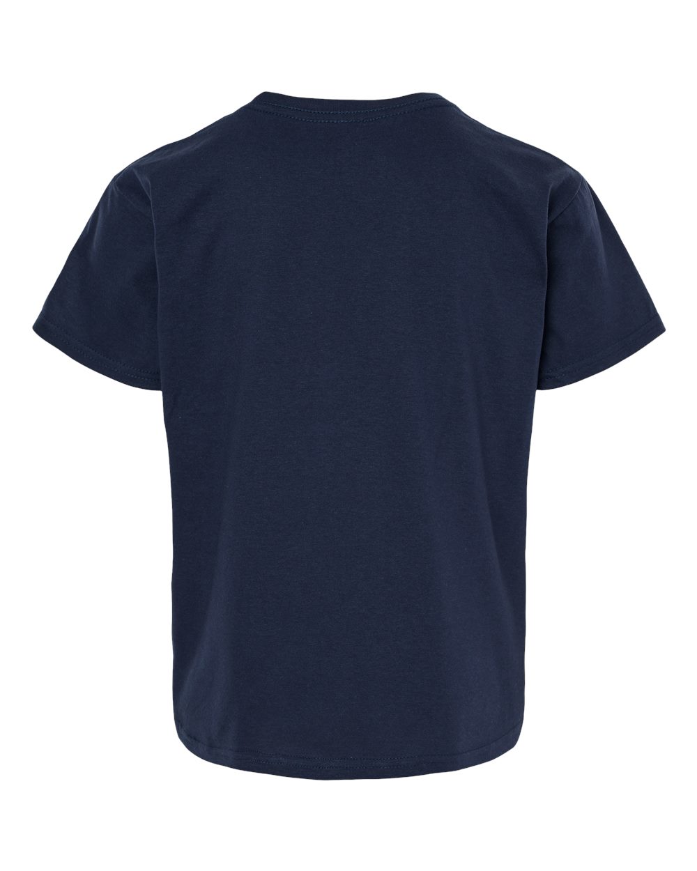 Gildan 3000B Youth Light Cotton T-Shirt in Navy, back