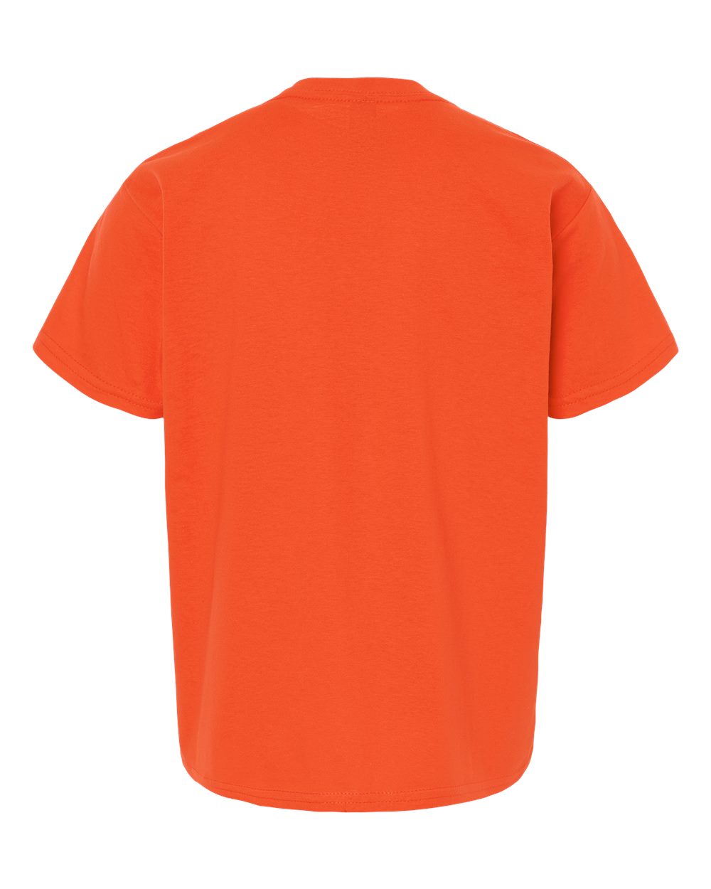 Gildan 3000B Youth Light Cotton T-Shirt in Orange, back