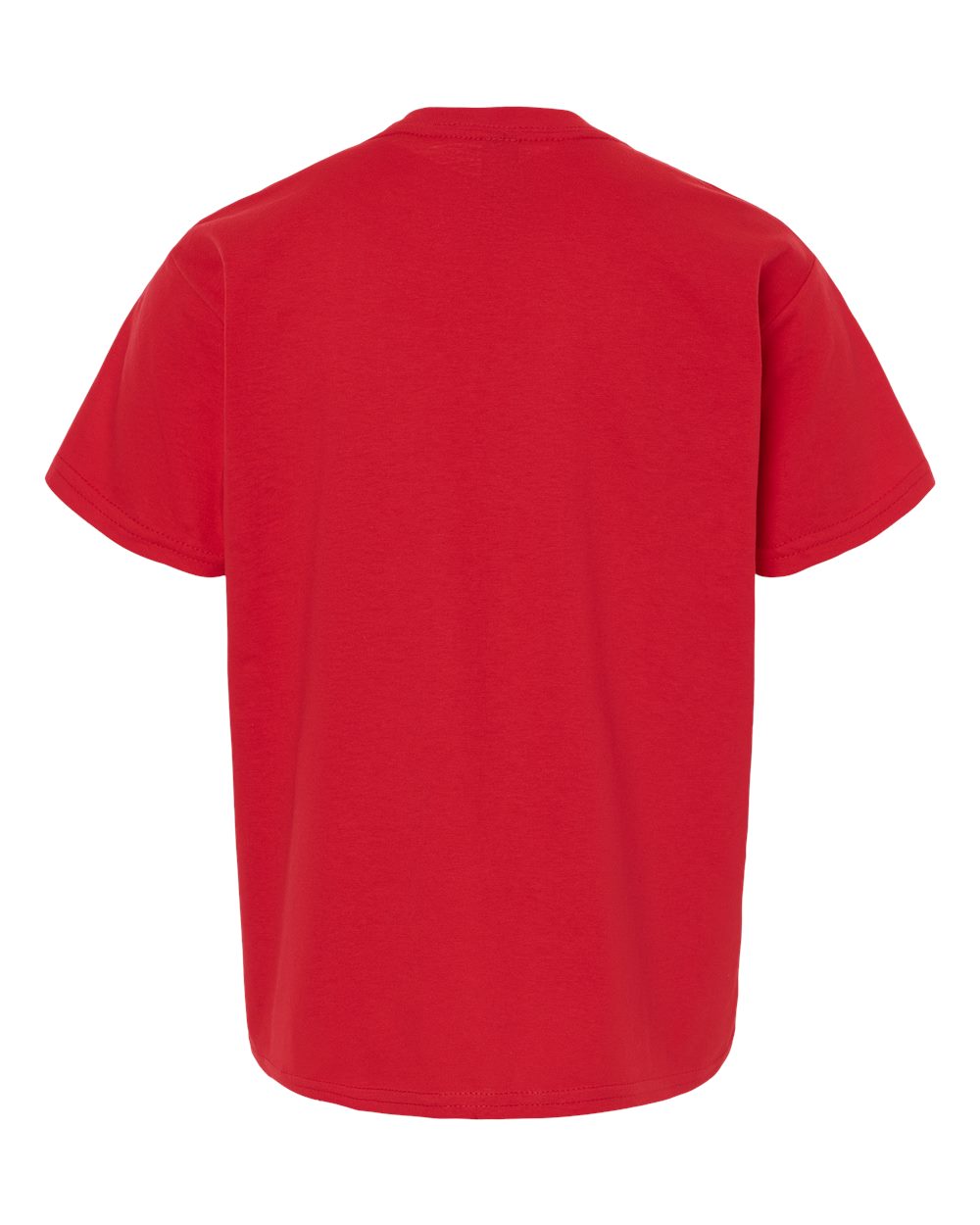 Gildan 3000B Youth Light Cotton T-Shirt in Red, back