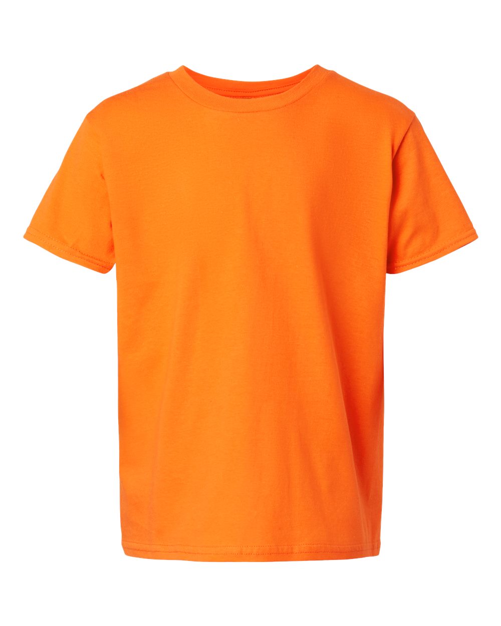 Gildan 3000B Youth Light Cotton T-Shirt in Safety Orange