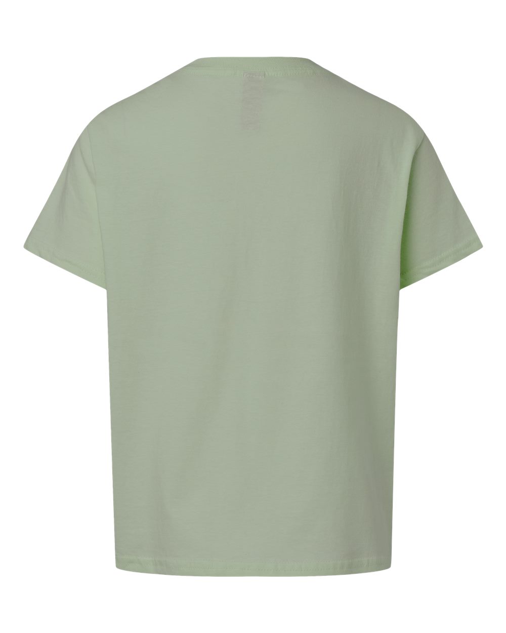 Gildan 3000B Youth Light Cotton T-Shirt in Sage, back