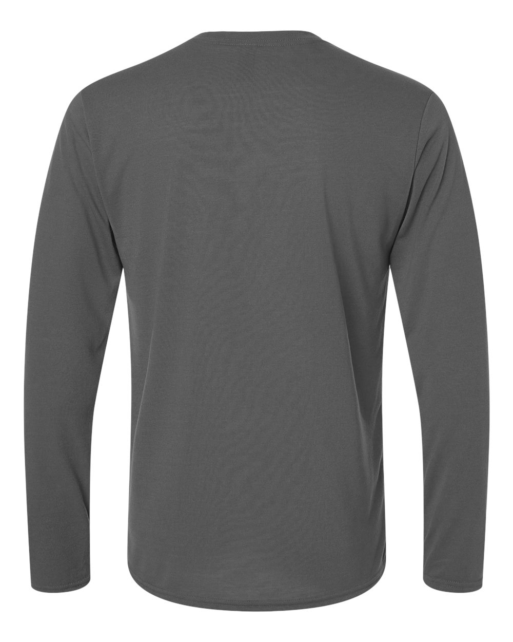 Gildan 42400 Unisex Performance® Long Sleeve T-Shirt in Charcoal, back