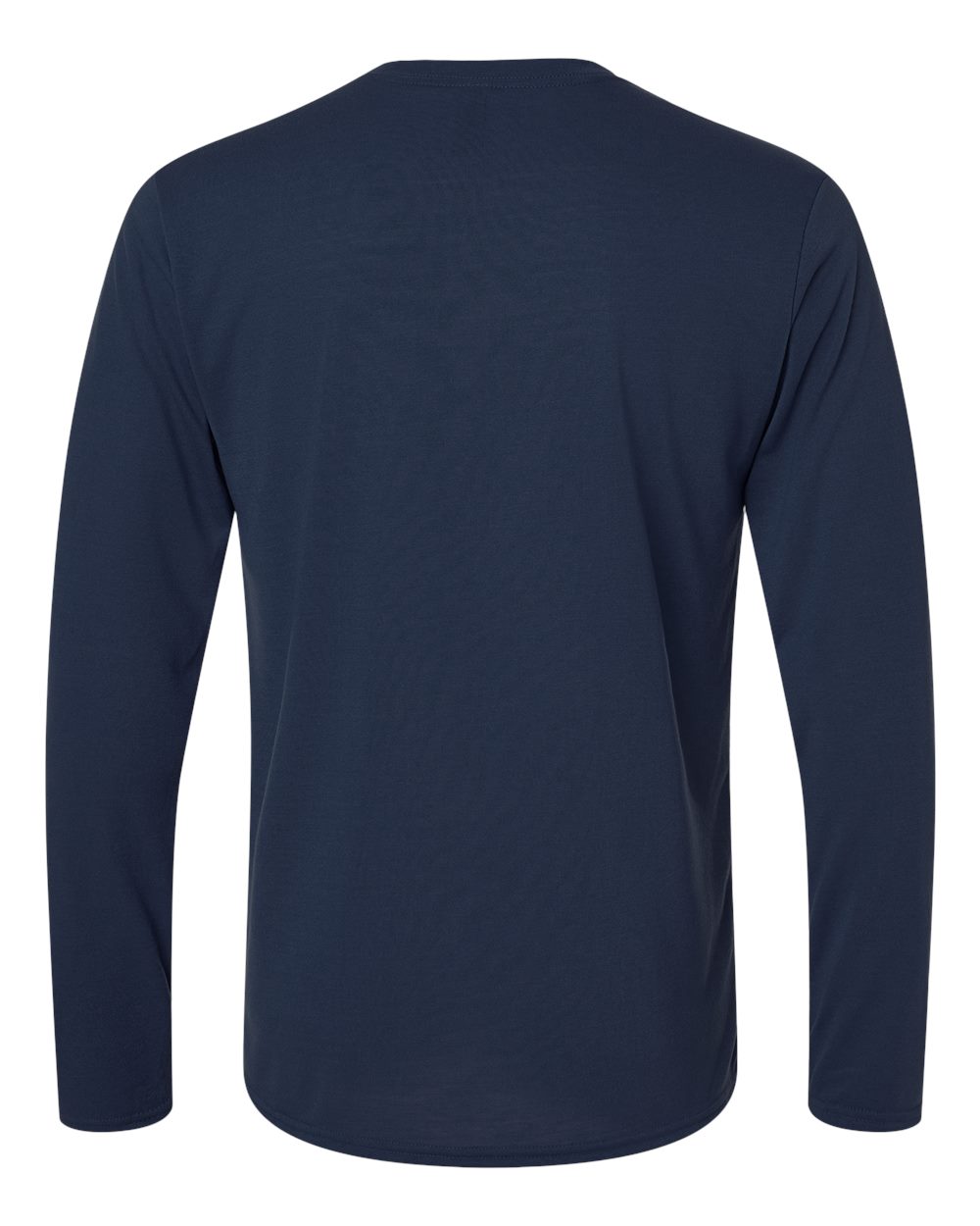 Gildan 42400 Unisex Performance® Long Sleeve T-Shirt in Navy, back