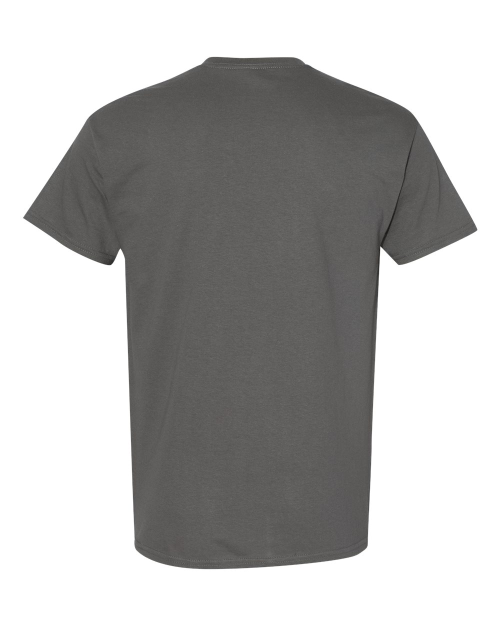 Gildan 5000 Unisex Heavy Cotton™ T-Shirt in Charcoal, back