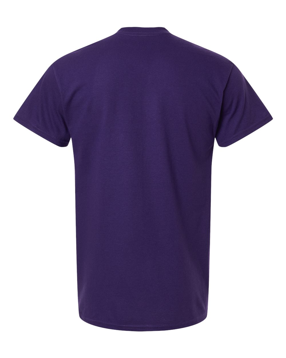 Gildan 5000 Unisex Heavy Cotton™ T-Shirt in Fan Dark Purple, back