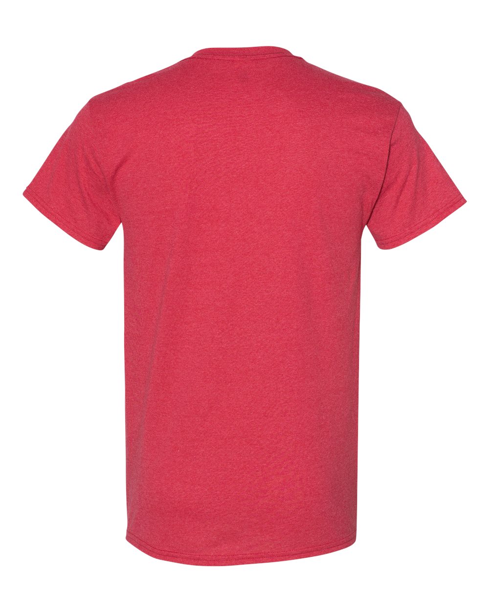 Gildan 5000 Unisex Heavy Cotton™ T-Shirt in Heather Red, back