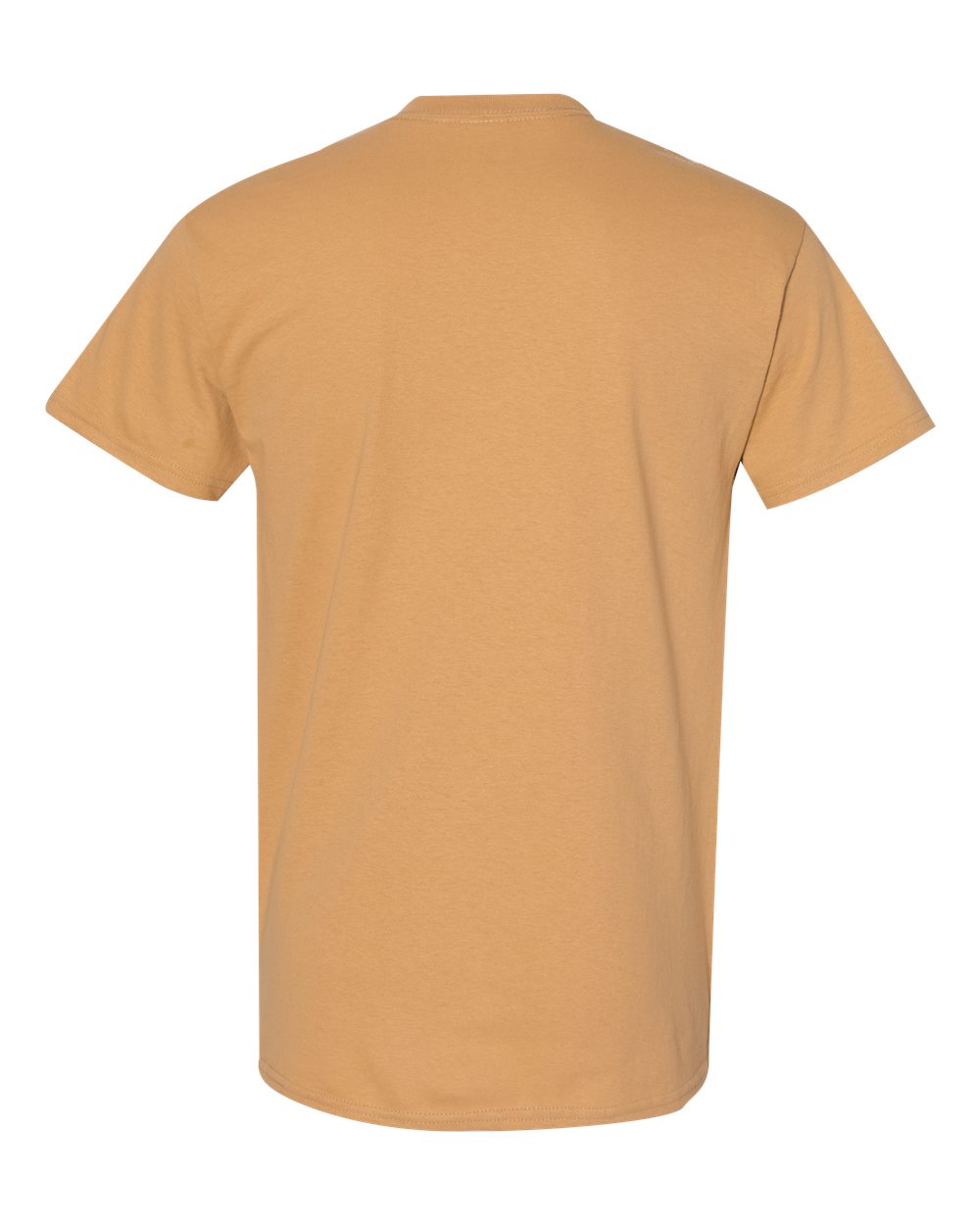 Gildan 5000 Unisex Heavy Cotton™ T-Shirt in Old Gold, back