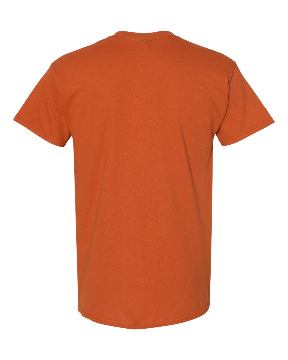Gildan 5000 Unisex Heavy Cotton™ T-Shirt in Texas Orange, back