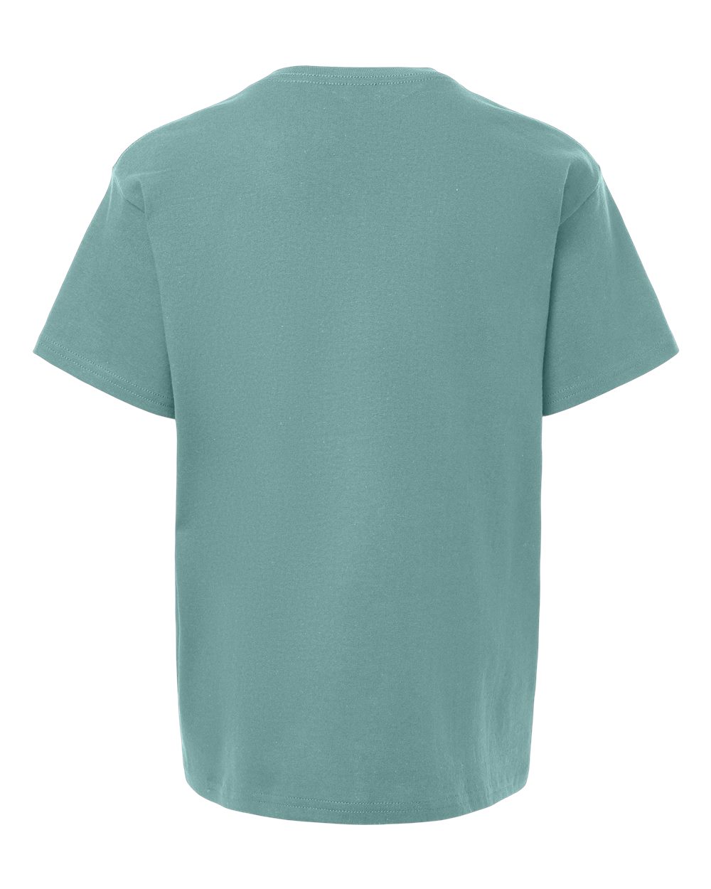 Gildan 5000B Youth Heavy Cotton™ T-Shirt in Aquatic, back