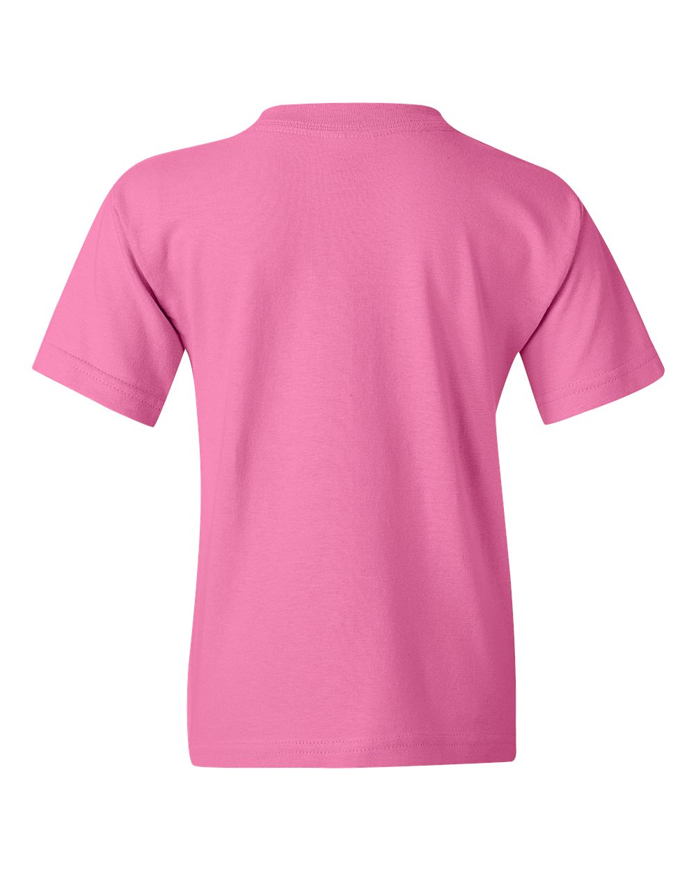 Gildan 5000B Youth Heavy Cotton™ T-Shirt in Azalea, back