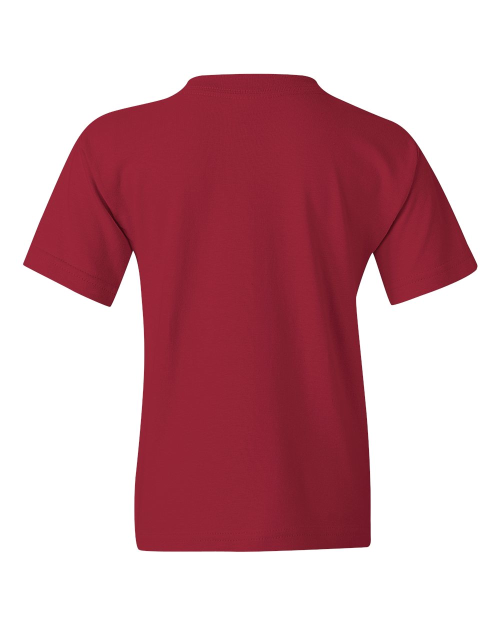 Gildan 5000B Youth Heavy Cotton™ T-Shirt in Cardinal, back