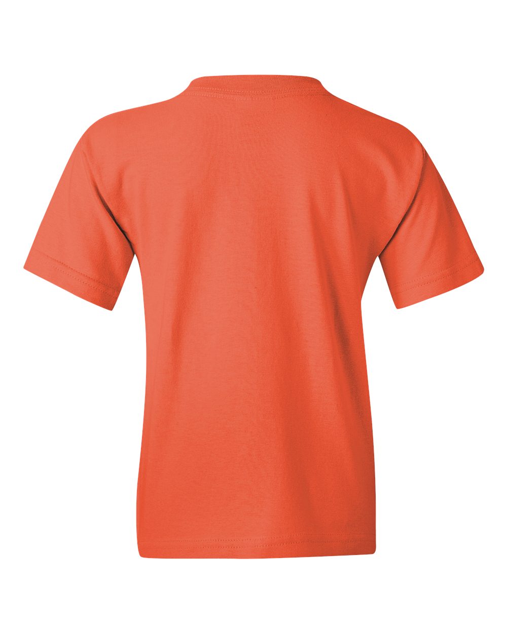 Gildan 5000B Youth Heavy Cotton™ T-Shirt in Coral Silk, back