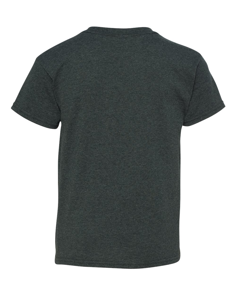 Gildan 5000B Youth Heavy Cotton™ T-Shirt in Dark Heather, back