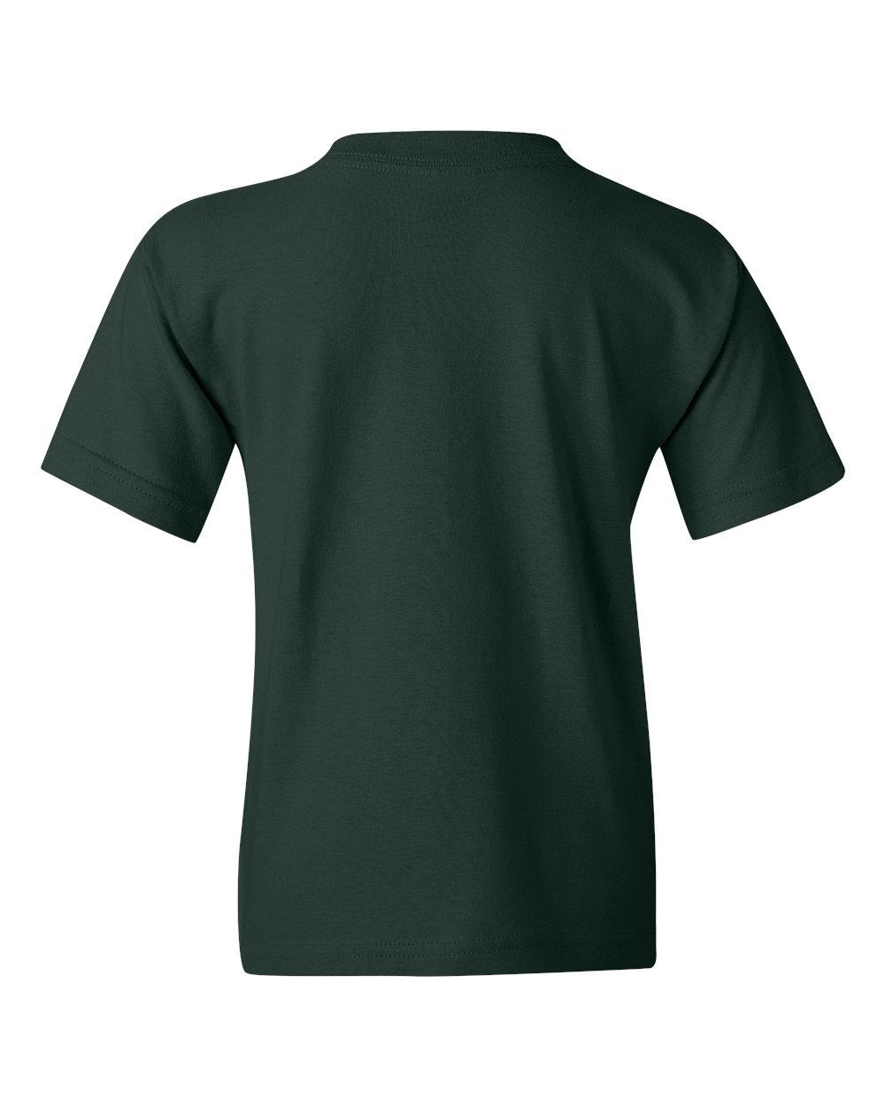 Gildan 5000B Youth Heavy Cotton™ T-Shirt in Forest Green, back