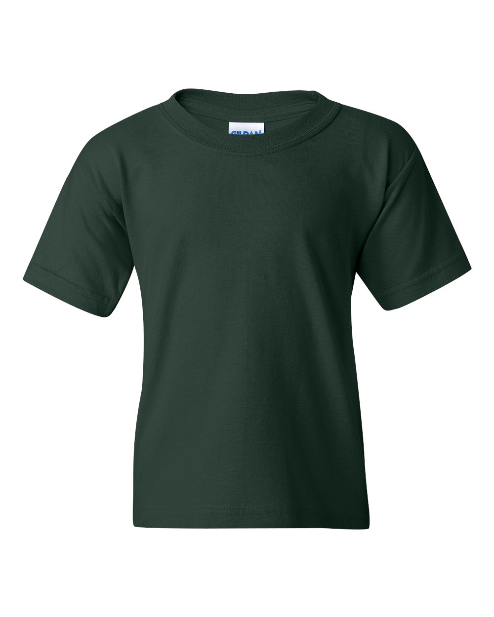 Gildan 5000B Youth Heavy Cotton™ T-Shirt in Forest Green