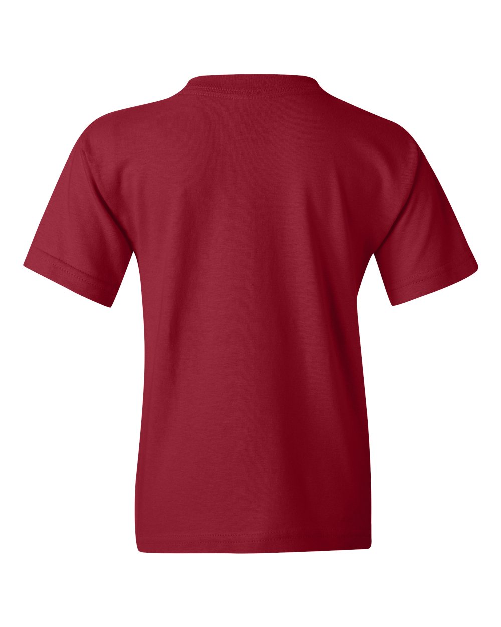 Gildan 5000B Youth Heavy Cotton™ T-Shirt in Garnet, back
