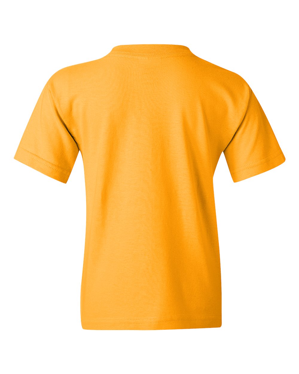 Gildan 5000B Youth Heavy Cotton™ T-Shirt in Gold, back