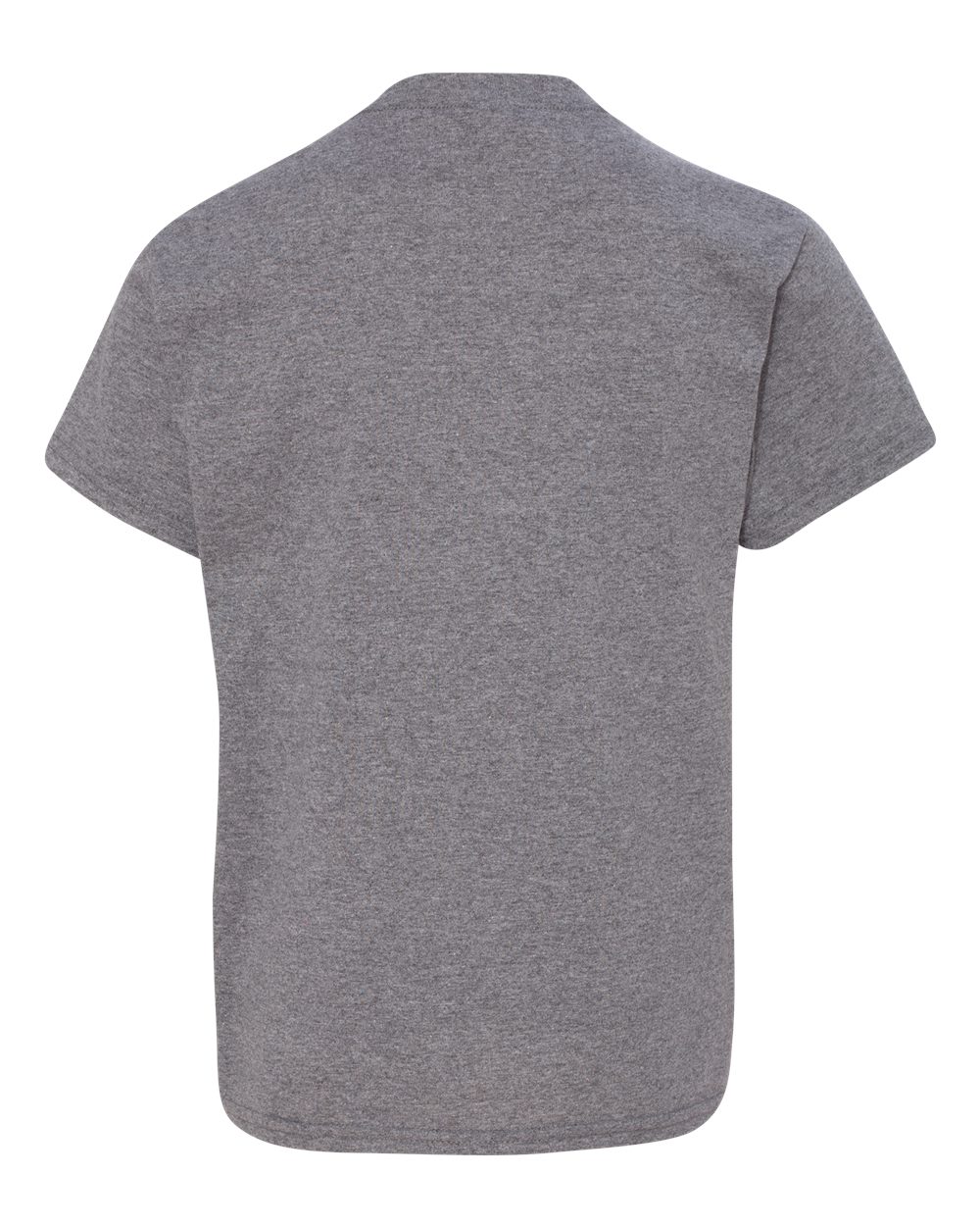 Gildan 5000B Youth Heavy Cotton™ T-Shirt in Graphite Heather, back