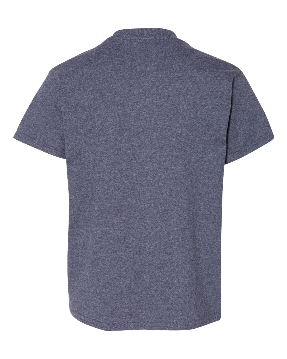 Gildan 5000B Youth Heavy Cotton™ T-Shirt in Heather Navy, back