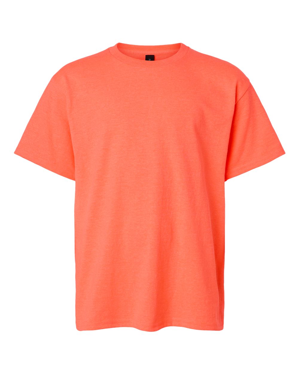 Gildan 5000B Youth Heavy Cotton™ T-Shirt in Heather Neon Coral